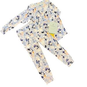 NWT Loulou Lollipop Pajama Set in Ink Floral Size 2T